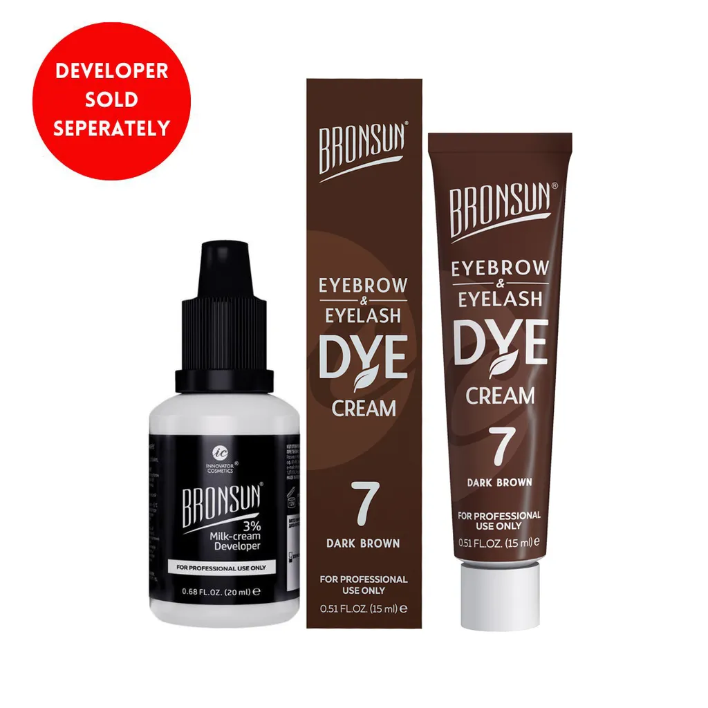 BRONSUN CREAM LASH AND BROW TINT DYE / DEVELOPER