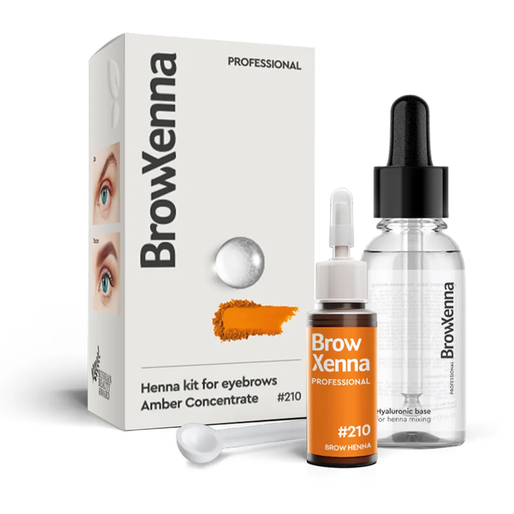 BrowXenna Brow Henna Kit for Eyebrows (Bottle)