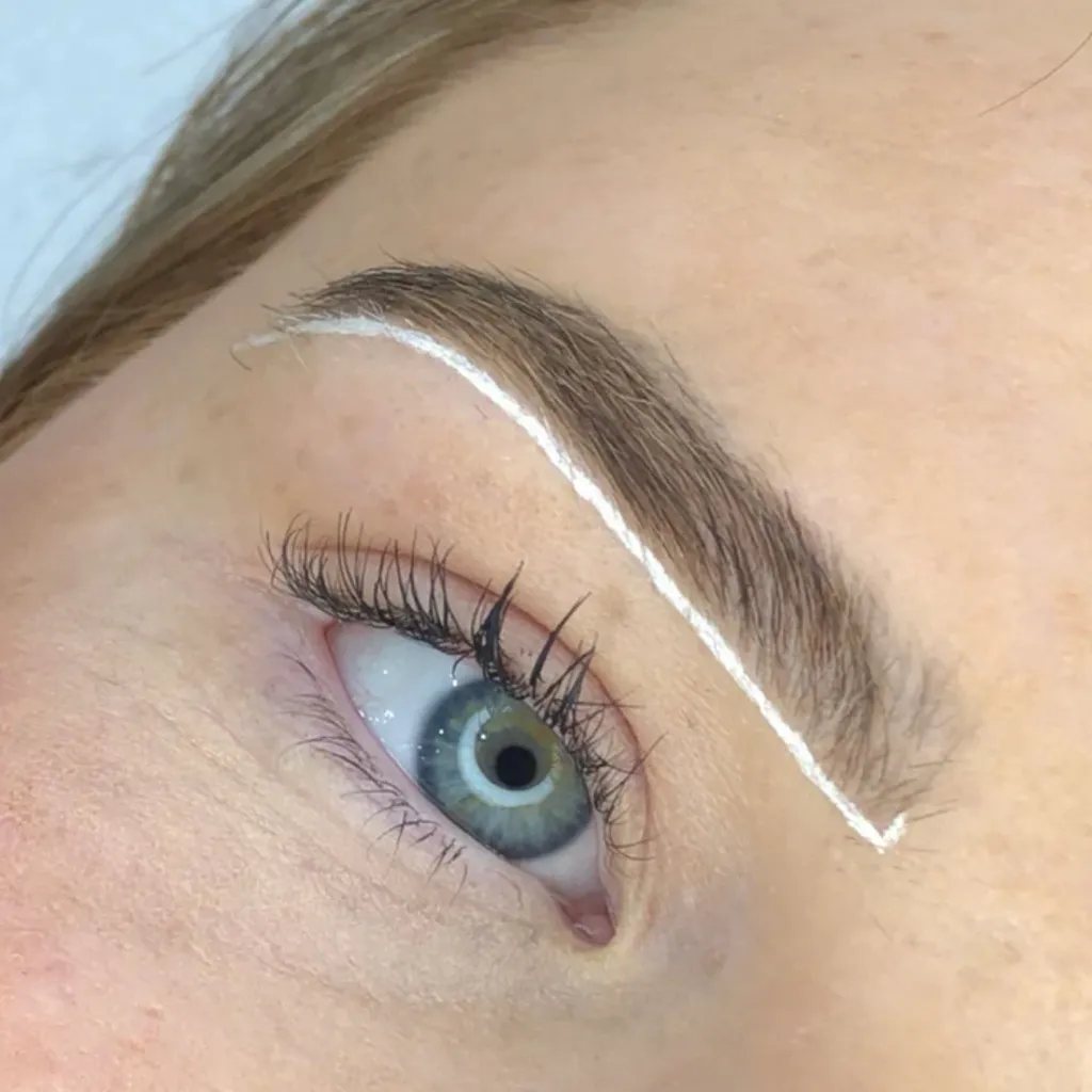White Brow Precision Pen for Eyebrow Mapping, Microblading, Eyebrow Tattoo String - Image 4